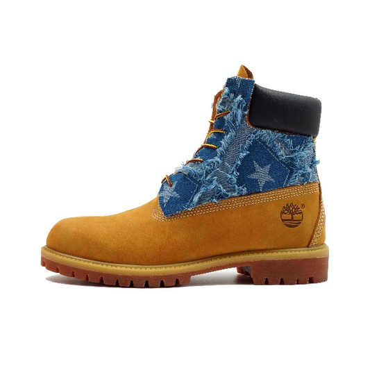 【Custom】Timberland Classic Blue Denim Applique