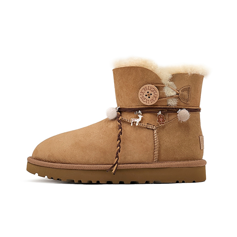 【Custom】UGG Mini Bailey Bow II Gingerbread Man