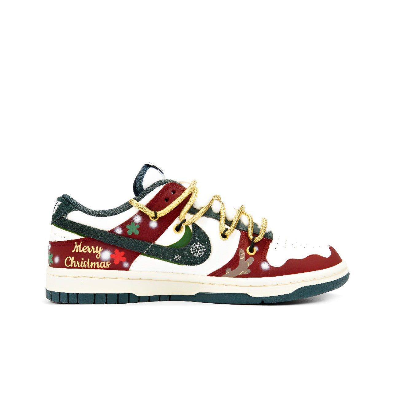 【Custom】Nike Dunk Christmas Snow Elk