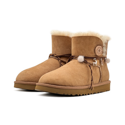 【Custom】UGG Mini Bailey Bow II Gingerbread Man