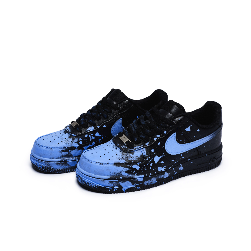 【Custom】Nike Air Force 1 Crazy Graffiti Blue